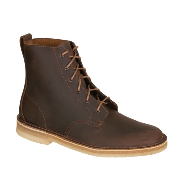 men's clarks desert boot beeswax leather